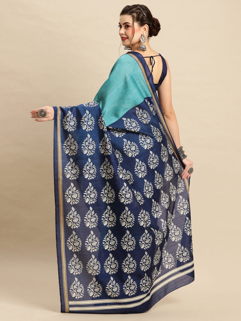 showcasing the beauty and craftsmanship of Designer Saree.