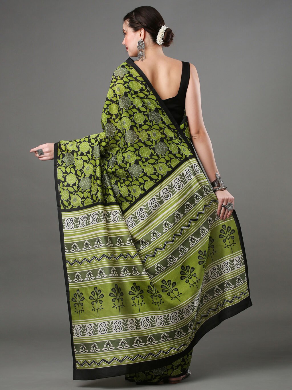 showcasing the beauty and craftsmanship of Traditional Saree.