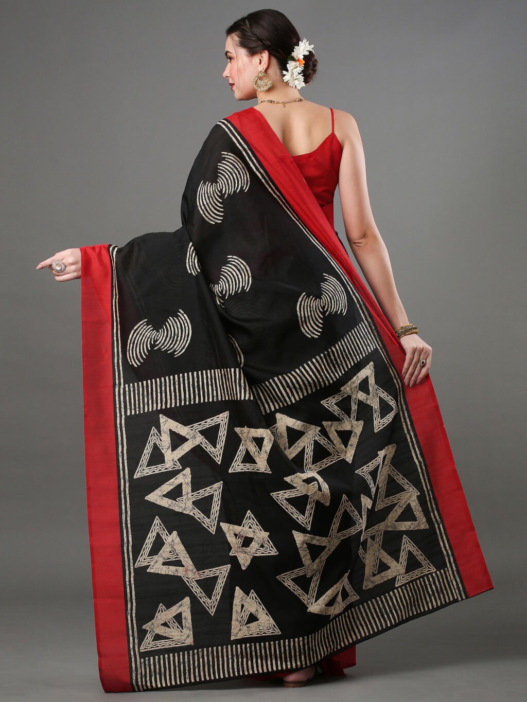 showcasing the beauty and craftsmanship of Designer Saree.