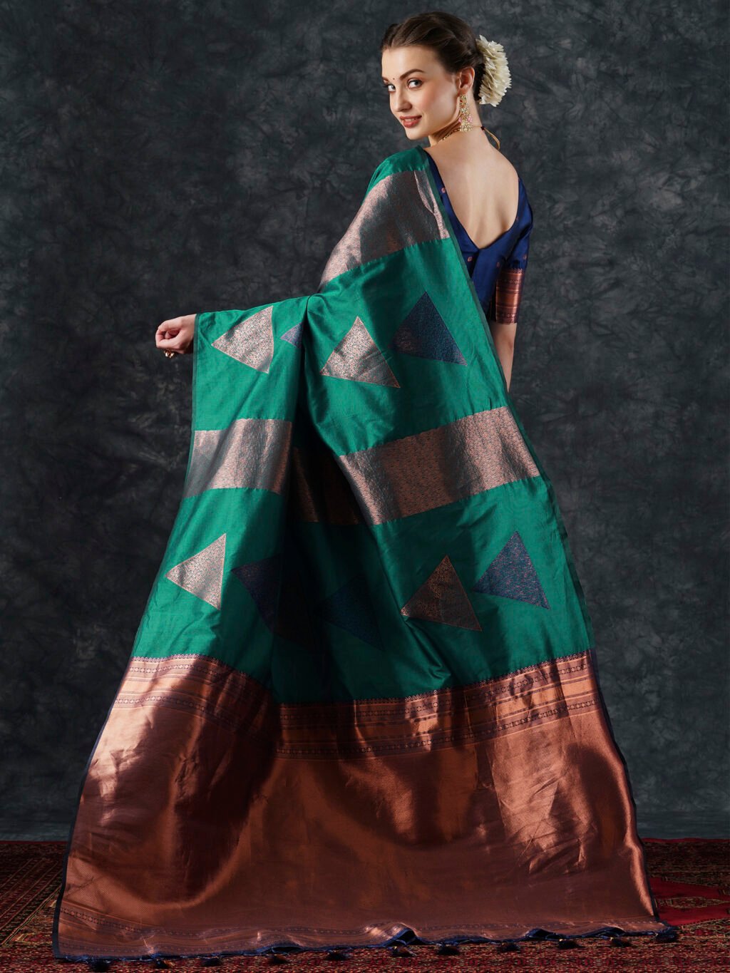 showcasing the beauty and craftsmanship of Traditional Saree.