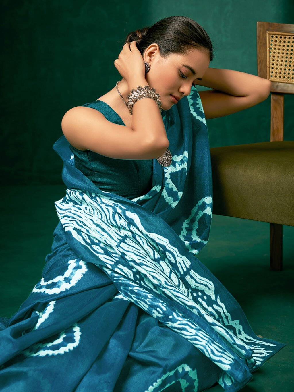 showcasing the beauty and craftsmanship of Festive Saree.