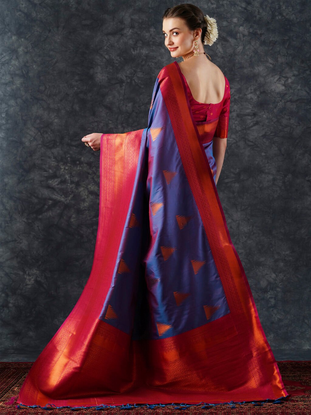 showcasing the beauty and craftsmanship of Party Wear Saree.