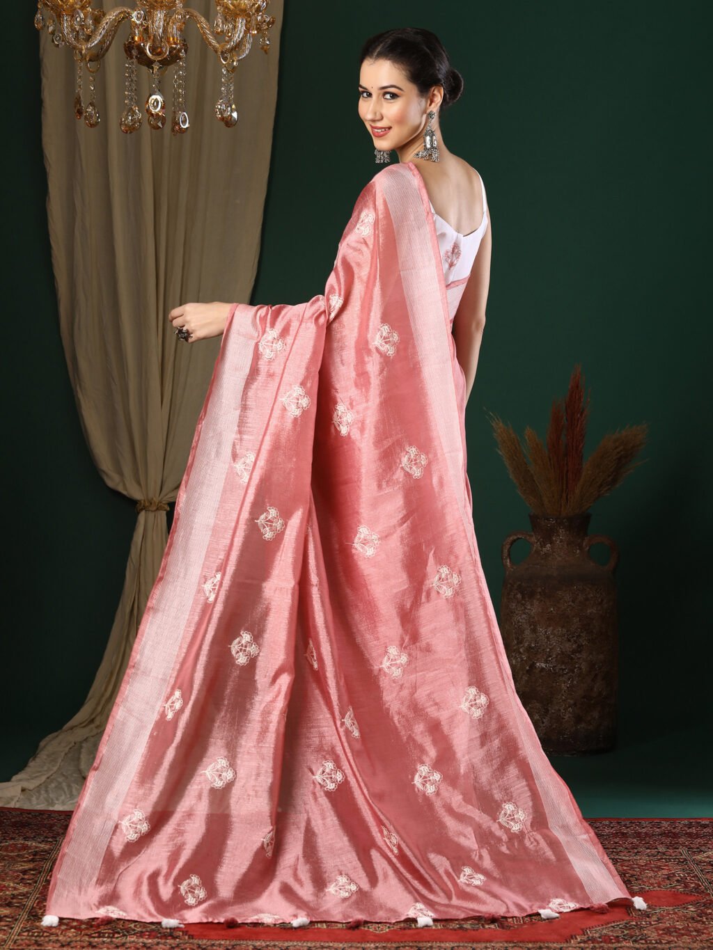 showcasing the beauty and craftsmanship of Festive Saree.