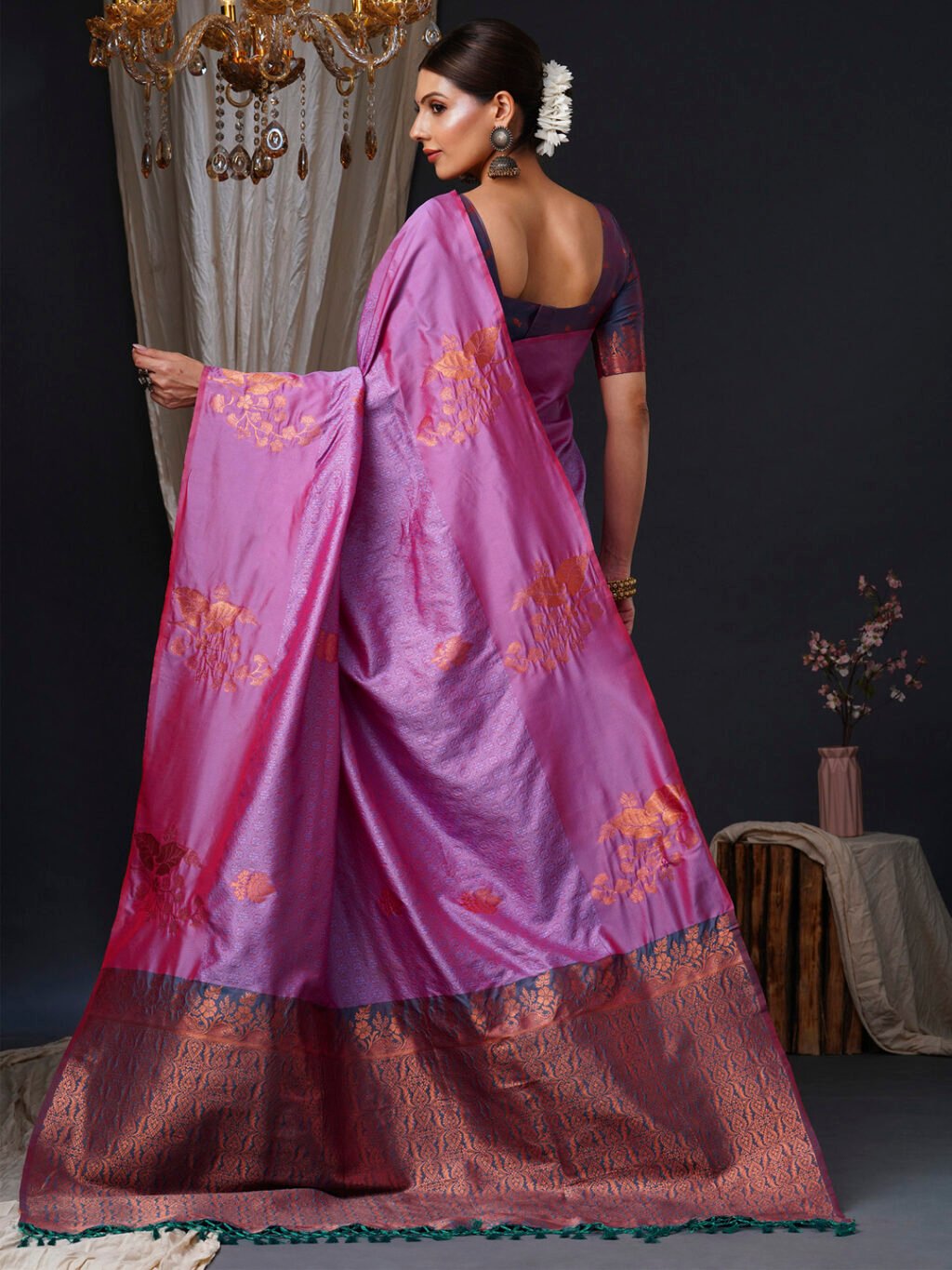 showcasing the beauty and craftsmanship of Traditional Saree.