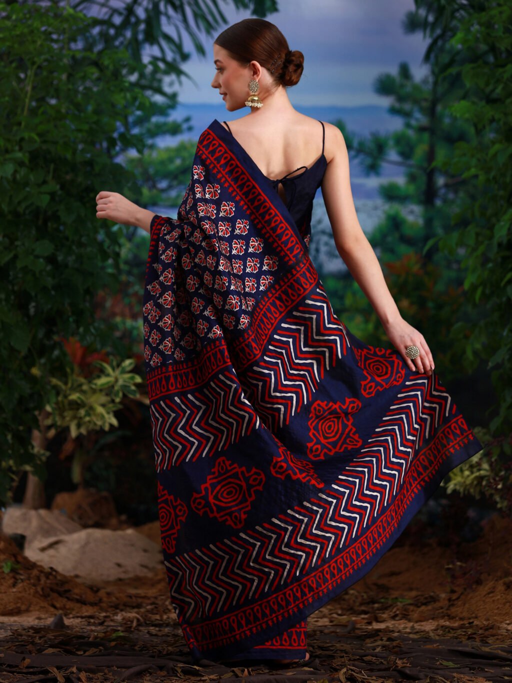 showcasing the beauty and craftsmanship of Traditional Saree.