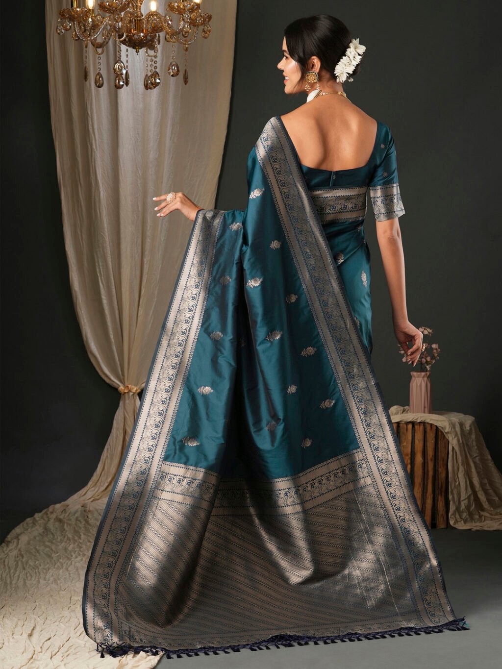 showcasing the beauty and craftsmanship of Traditional Saree.