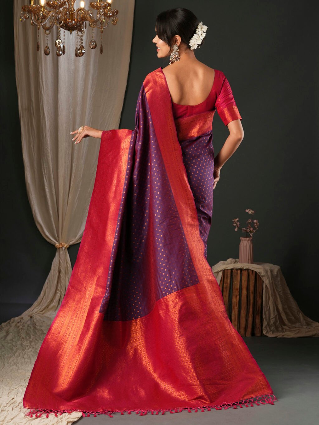 showcasing the beauty and craftsmanship of Traditional Saree.
