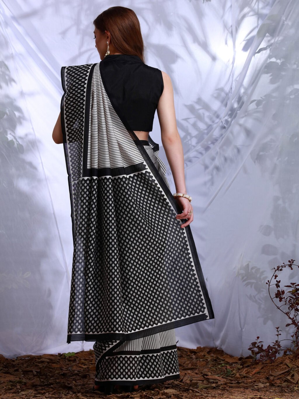 showcasing the beauty and craftsmanship of Festive Saree.