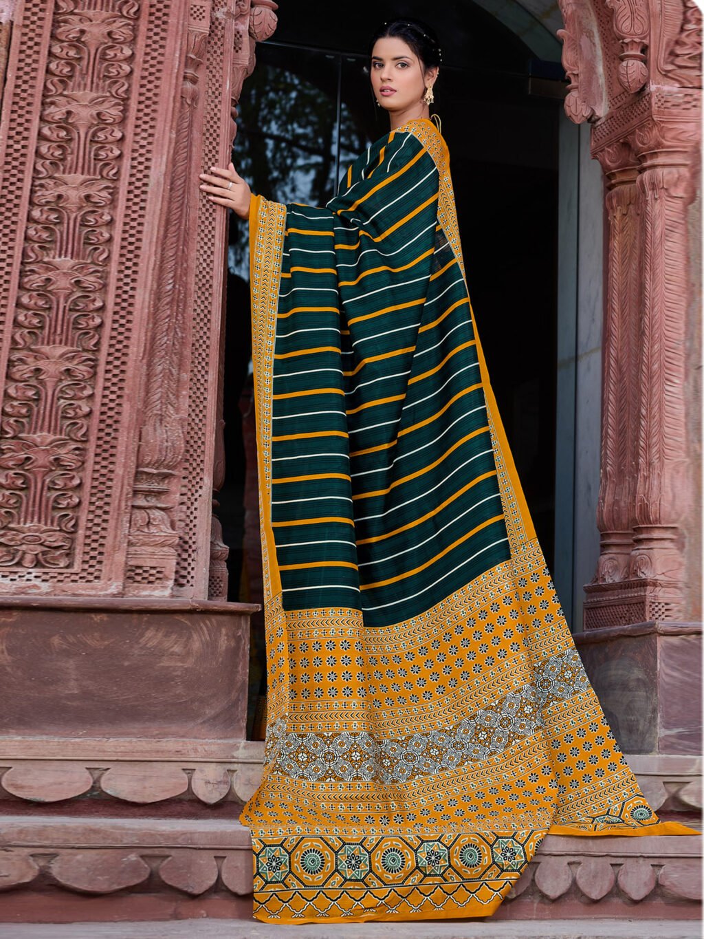showcasing the beauty and craftsmanship of Silk Saree.