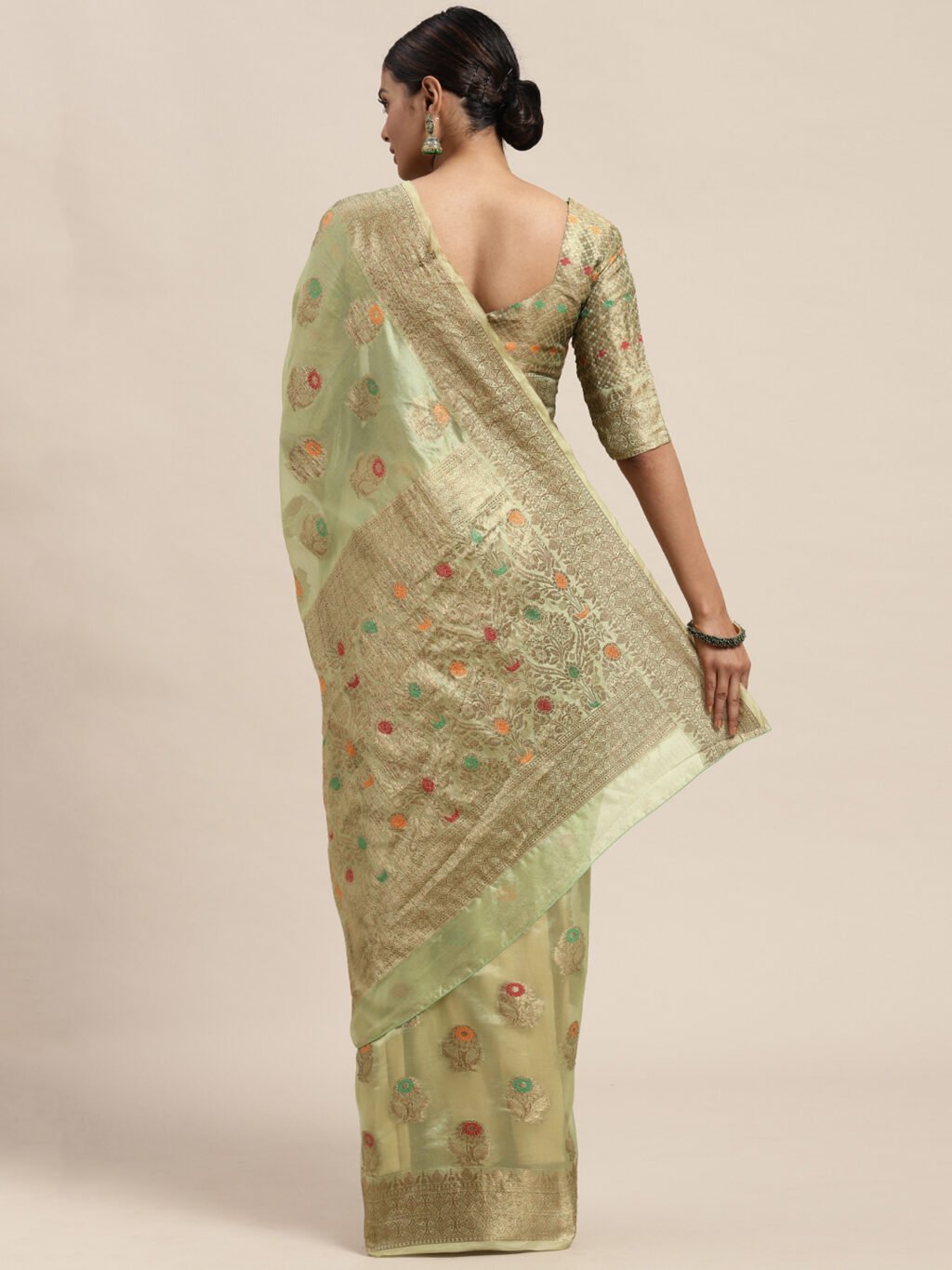showcasing the beauty and craftsmanship of Festive Saree.