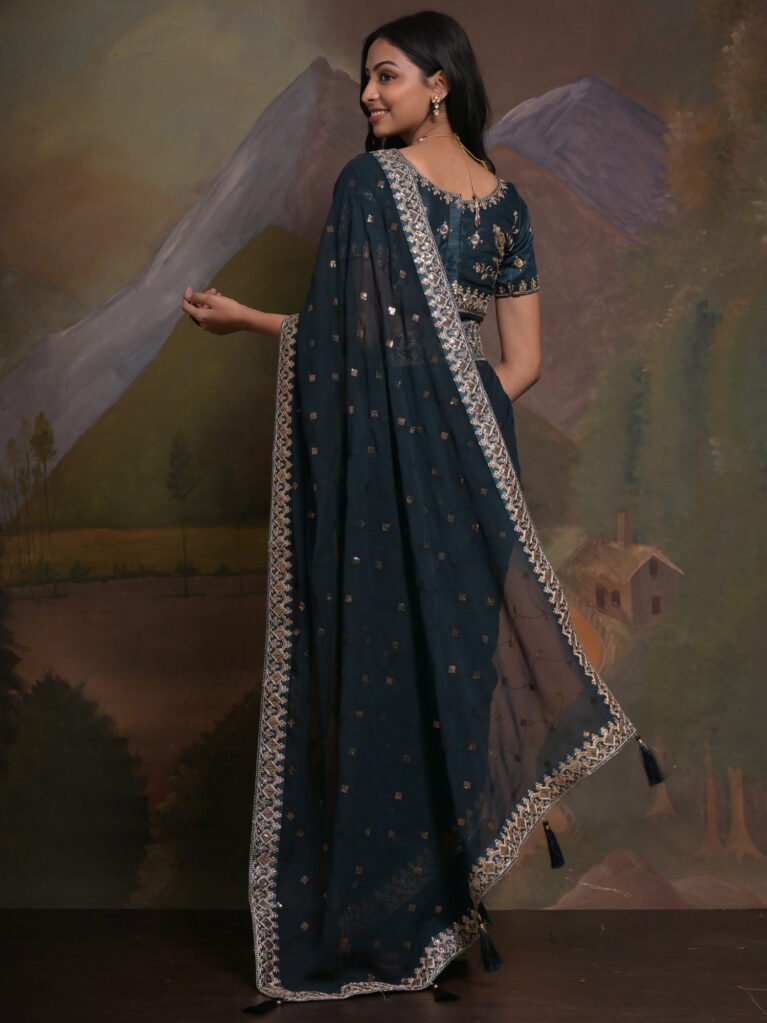 showcasing the beauty and craftsmanship of Silk Saree.