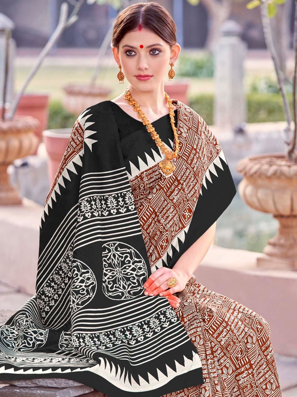 showcasing the beauty and craftsmanship of Designer Saree.