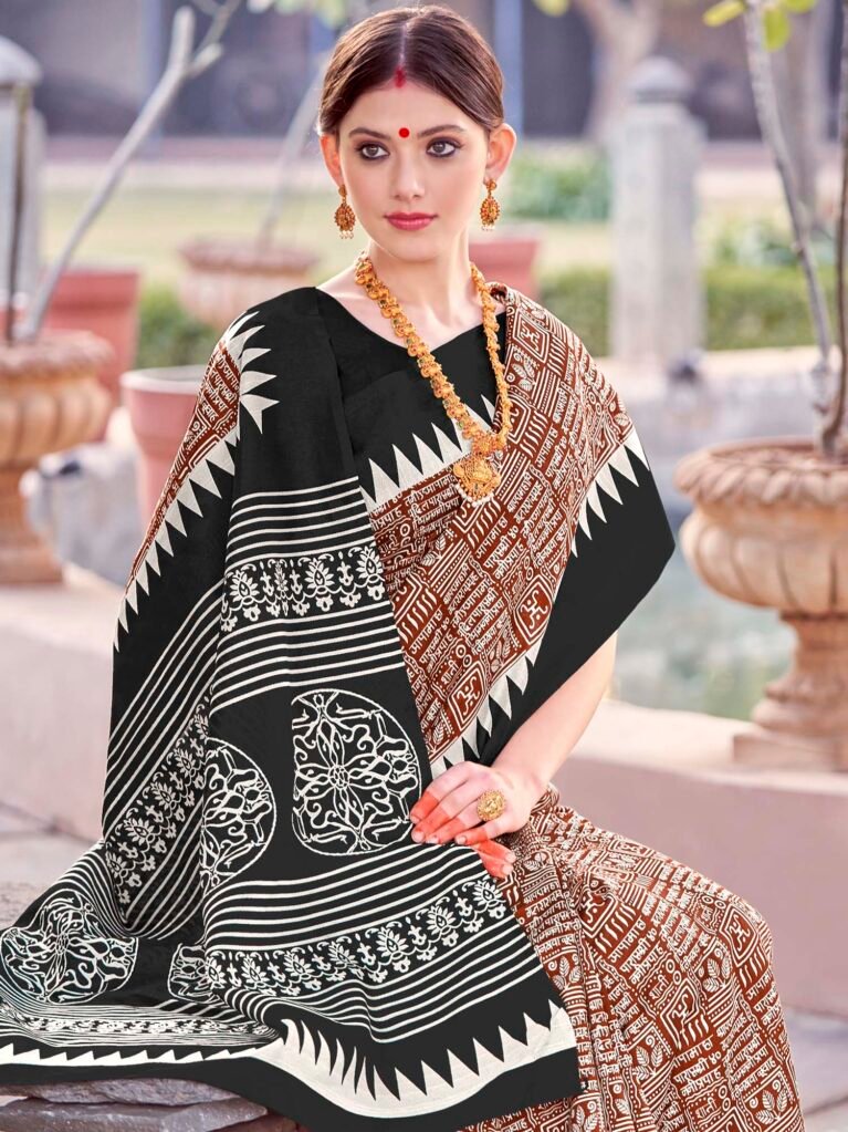 showcasing the beauty and craftsmanship of Designer Saree.