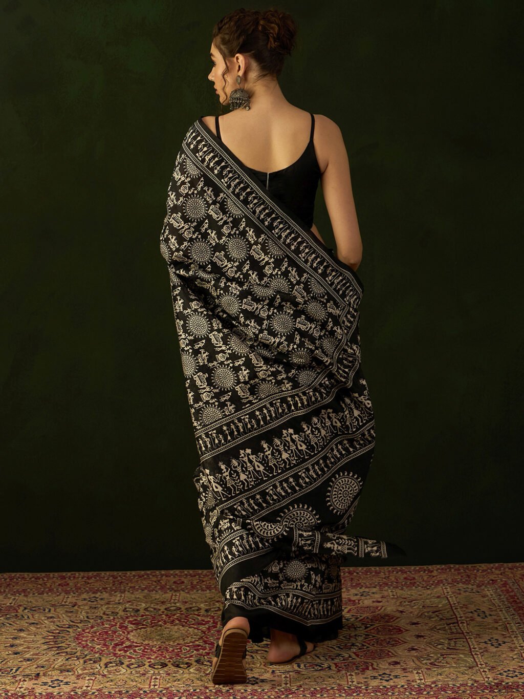 showcasing the beauty and craftsmanship of Silk Saree.