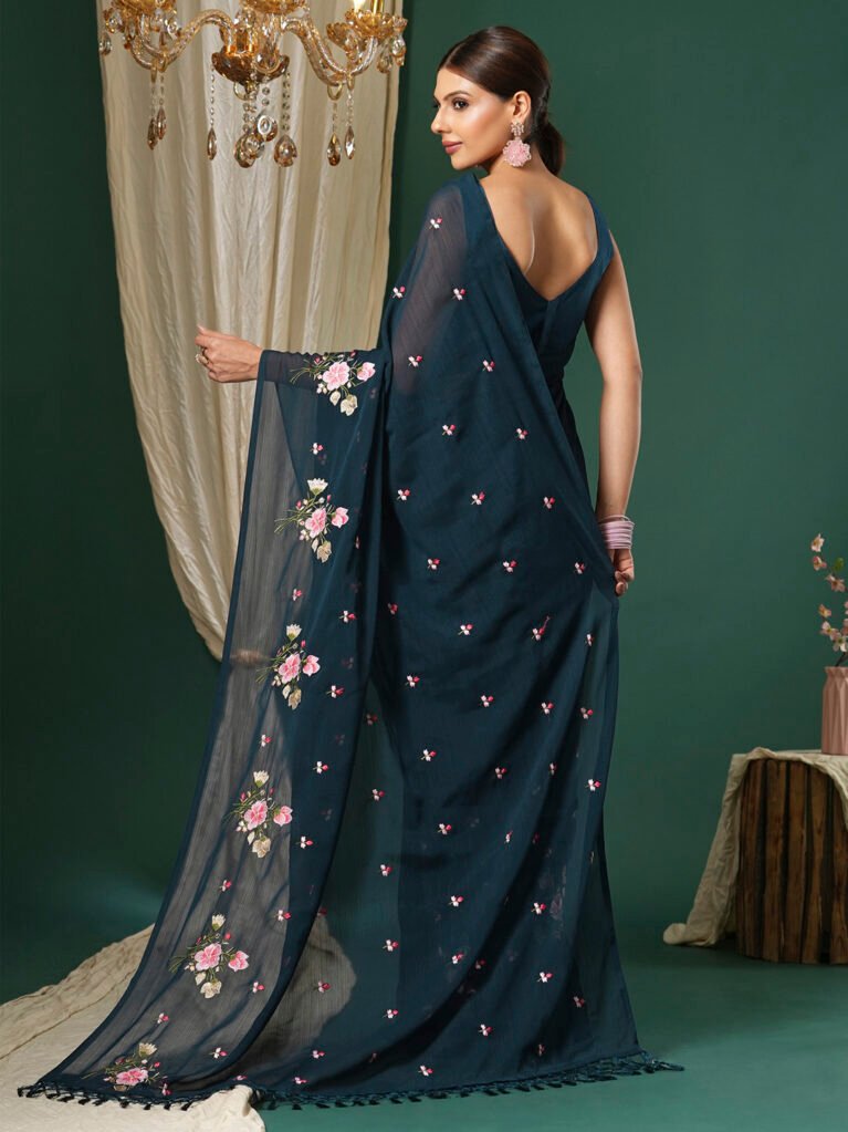 showcasing the beauty and craftsmanship of Designer Saree.