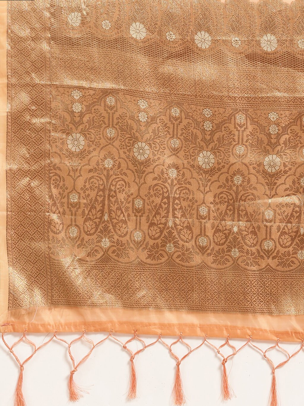 Peach Silk Saree - Image 4