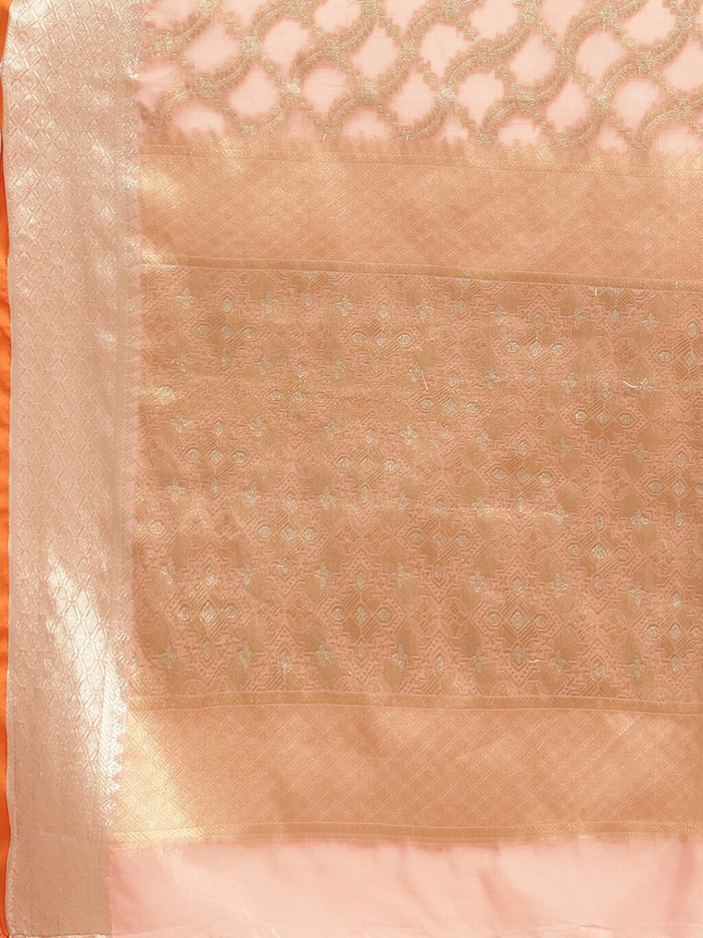Peach Silk Saree - Image 3