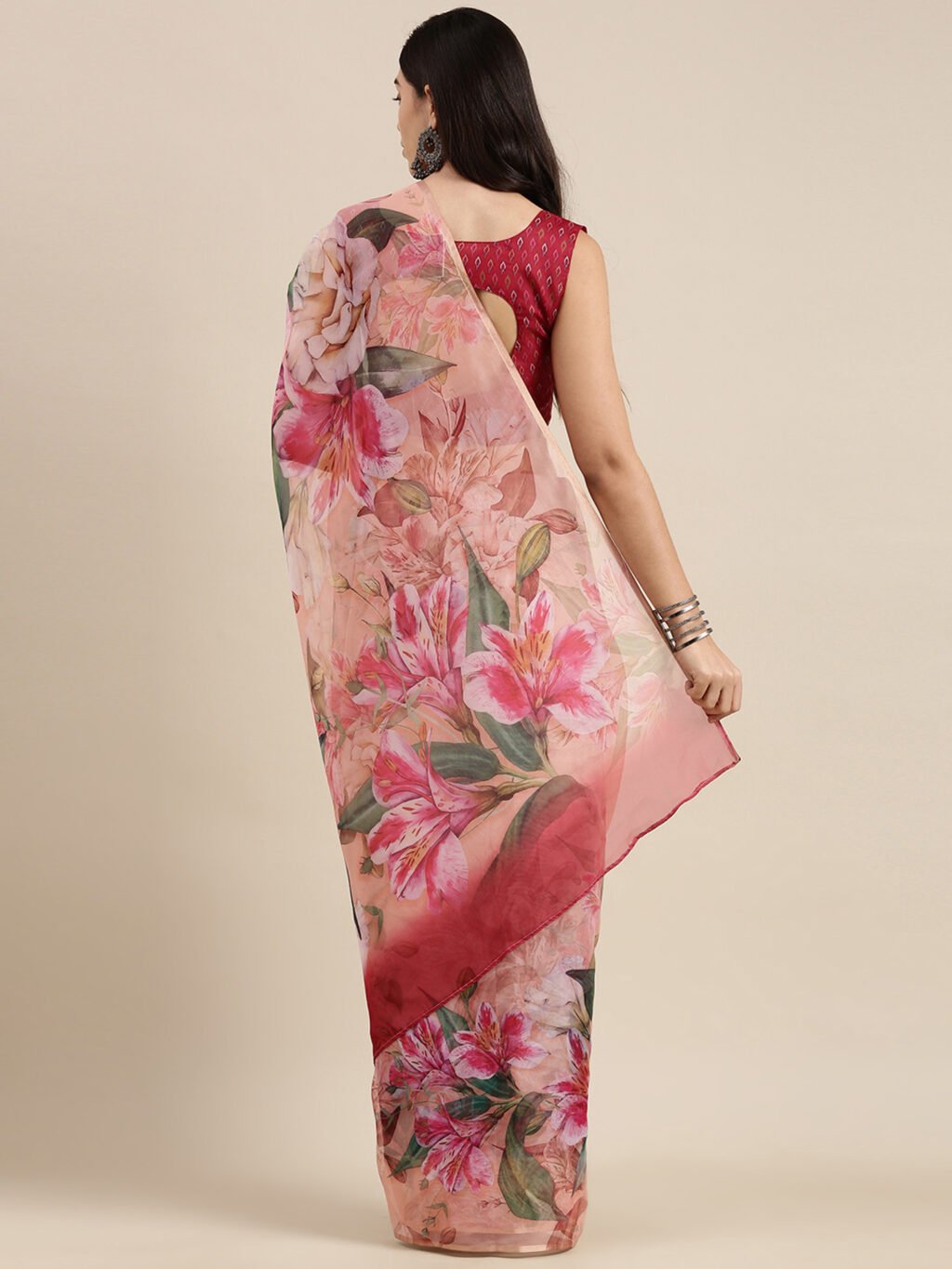 showcasing the beauty and craftsmanship of Designer Saree.