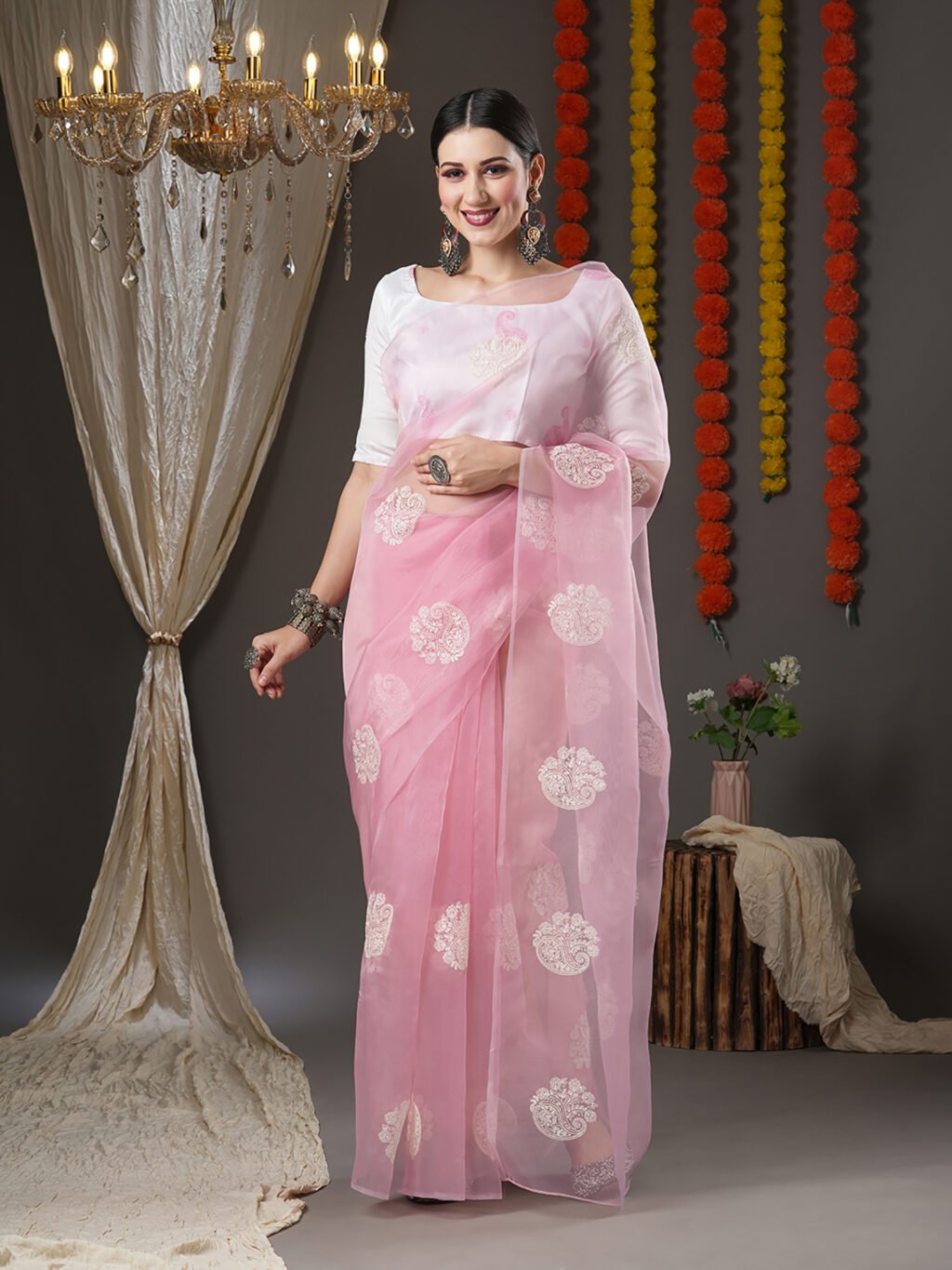 Image of Pink Saree