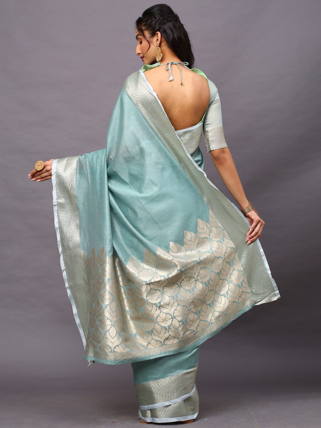 showcasing the beauty and craftsmanship of Festive Saree.