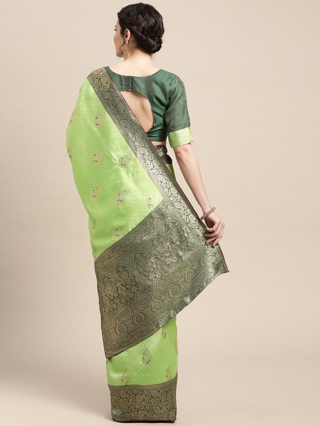 showcasing the beauty and craftsmanship of Silk Saree.