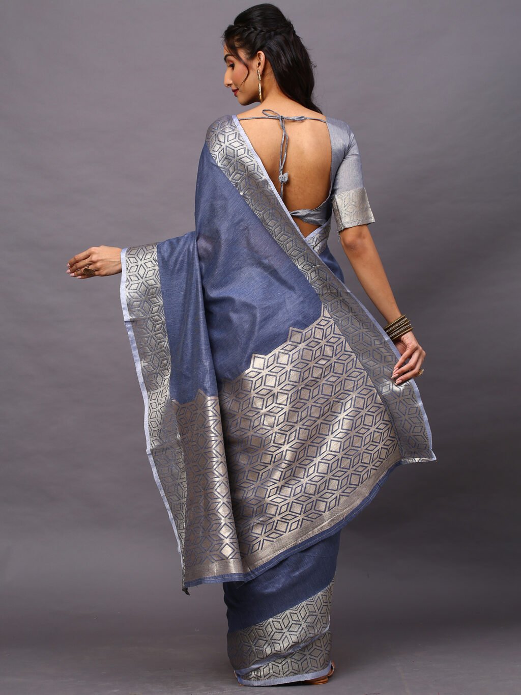 showcasing the beauty and craftsmanship of Silk Saree.