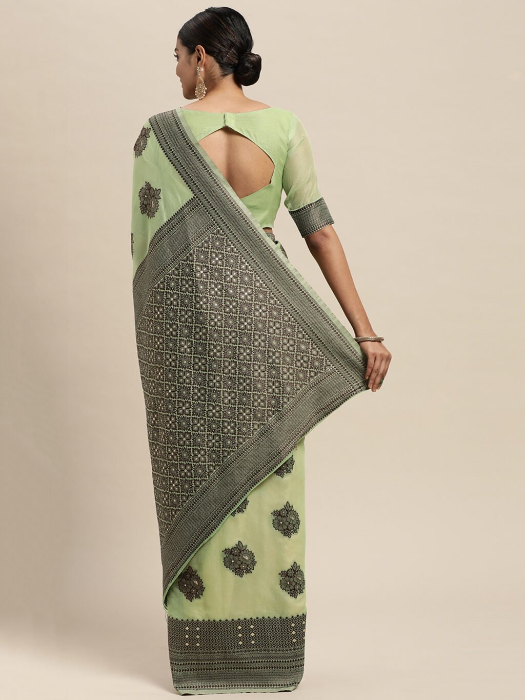 showcasing the beauty and craftsmanship of Festive Saree.