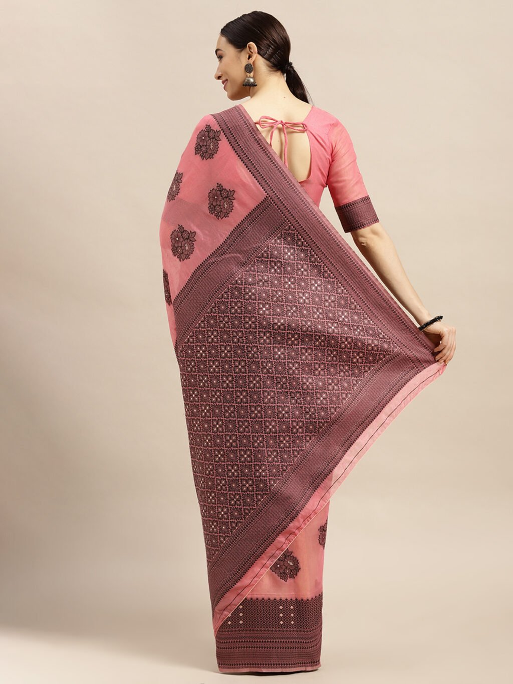 showcasing the beauty and craftsmanship of Party Wear Saree.