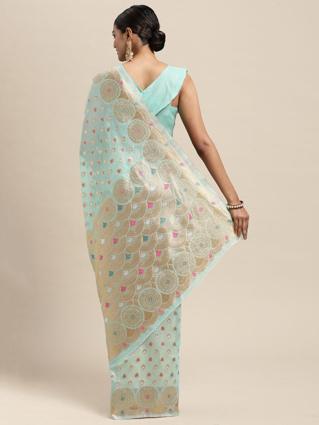 showcasing the beauty and craftsmanship of Party Wear Saree.