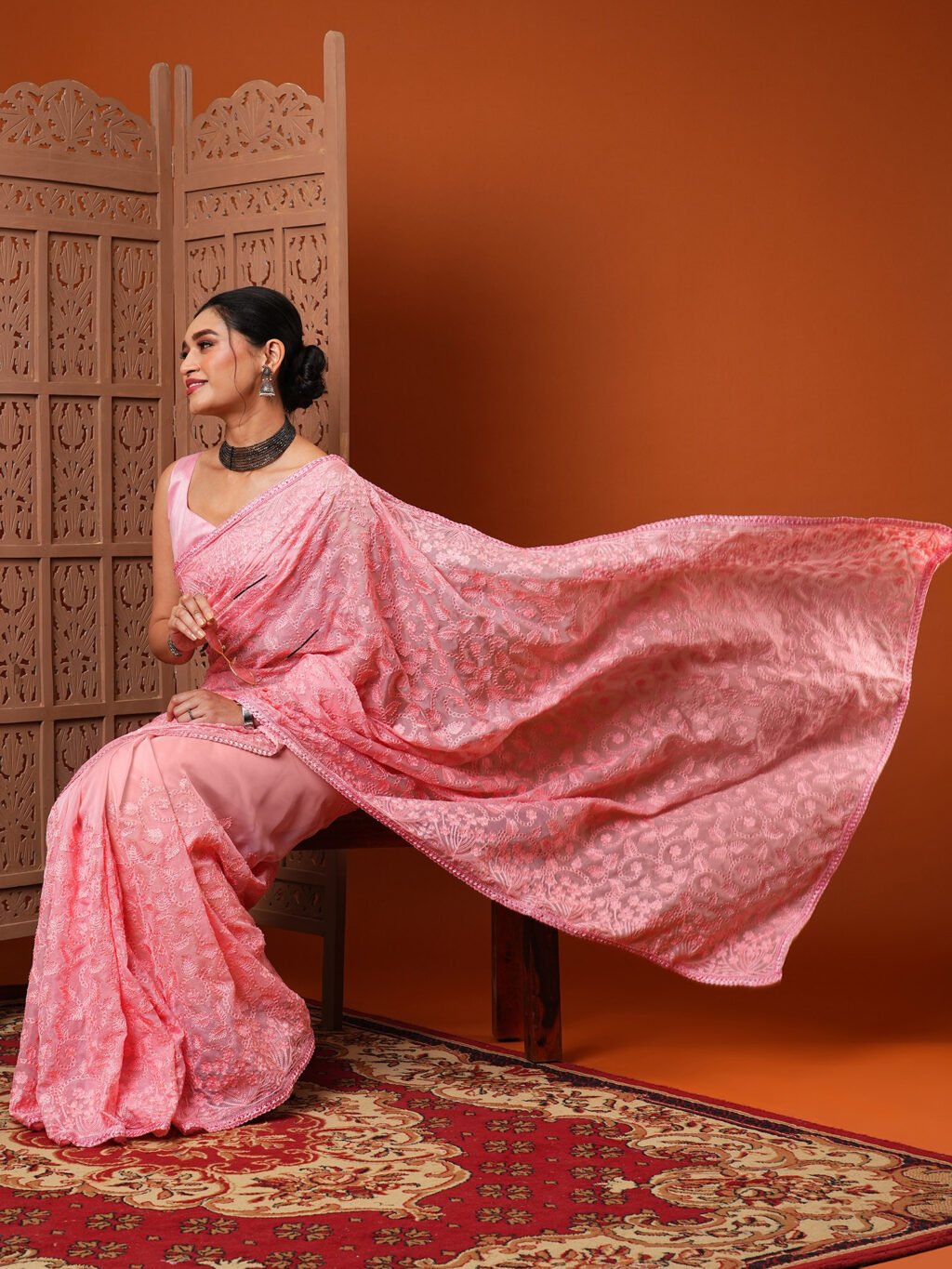 Image of Pink Saree