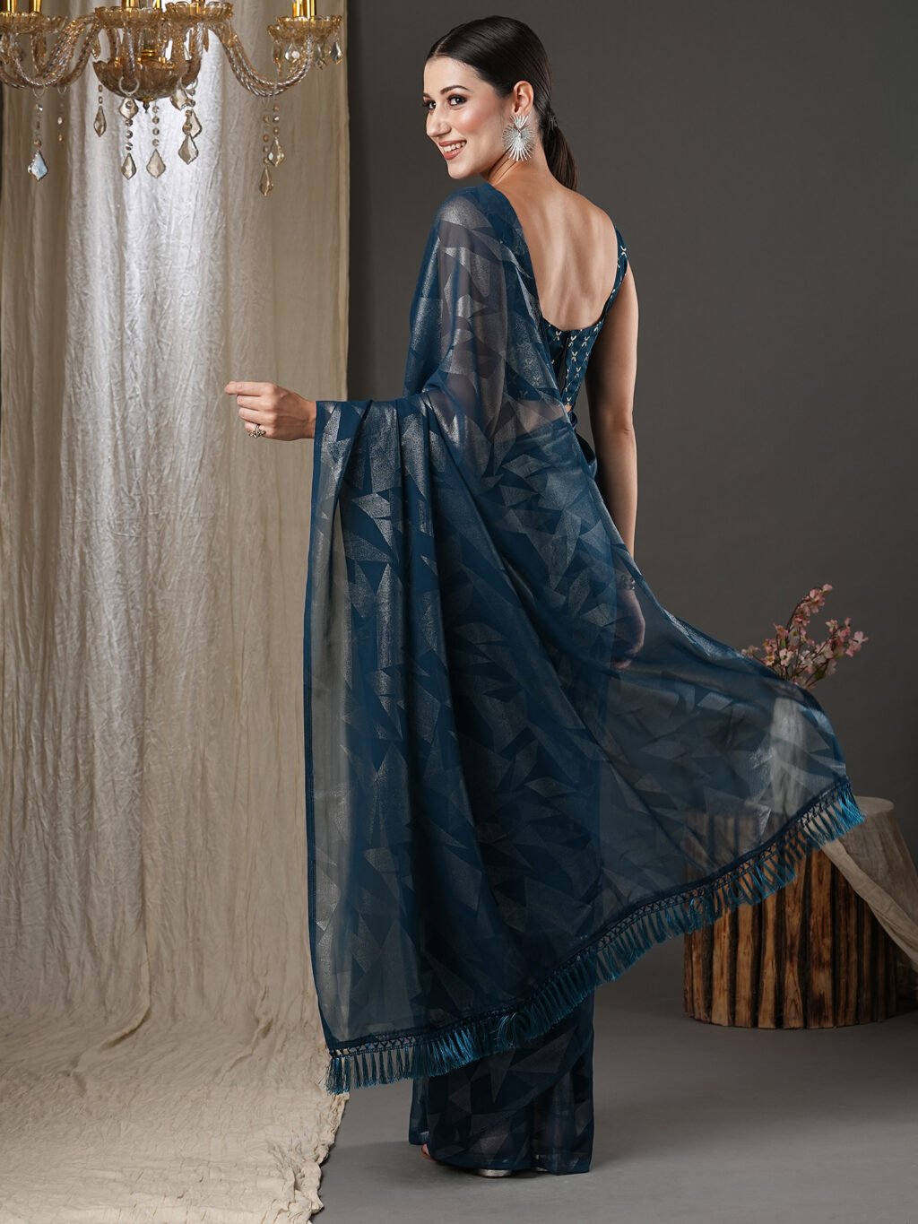 showcasing the beauty and craftsmanship of Silk Saree.