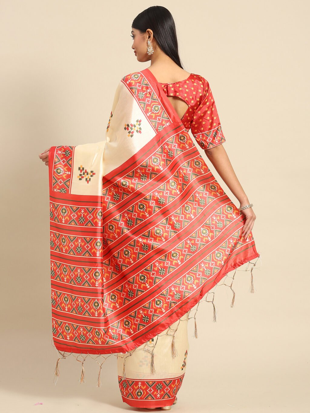 showcasing the beauty and craftsmanship of Designer Saree.