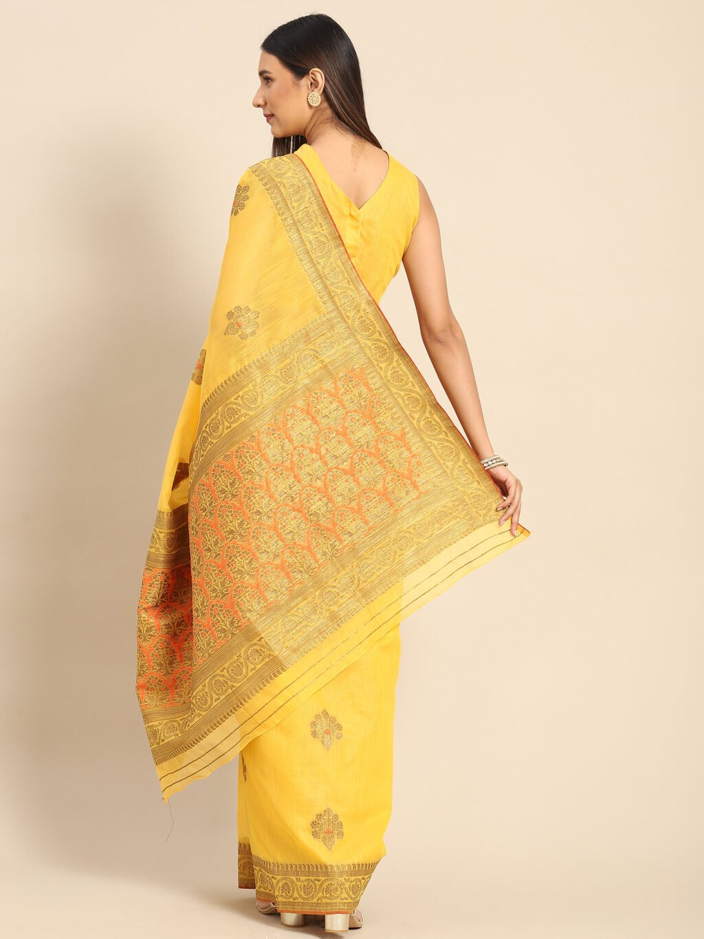 showcasing the beauty and craftsmanship of Designer Saree.