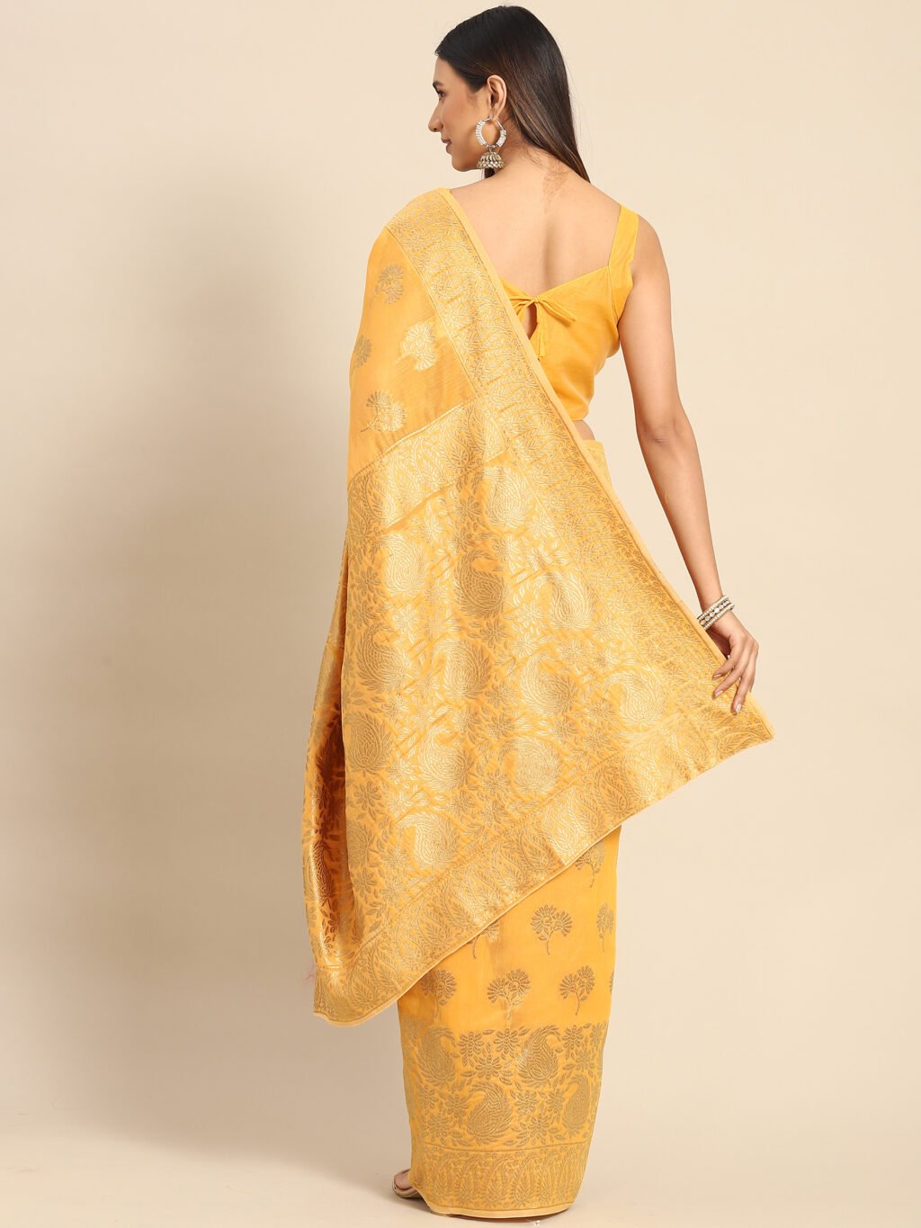 showcasing the beauty and craftsmanship of Party Wear Saree.