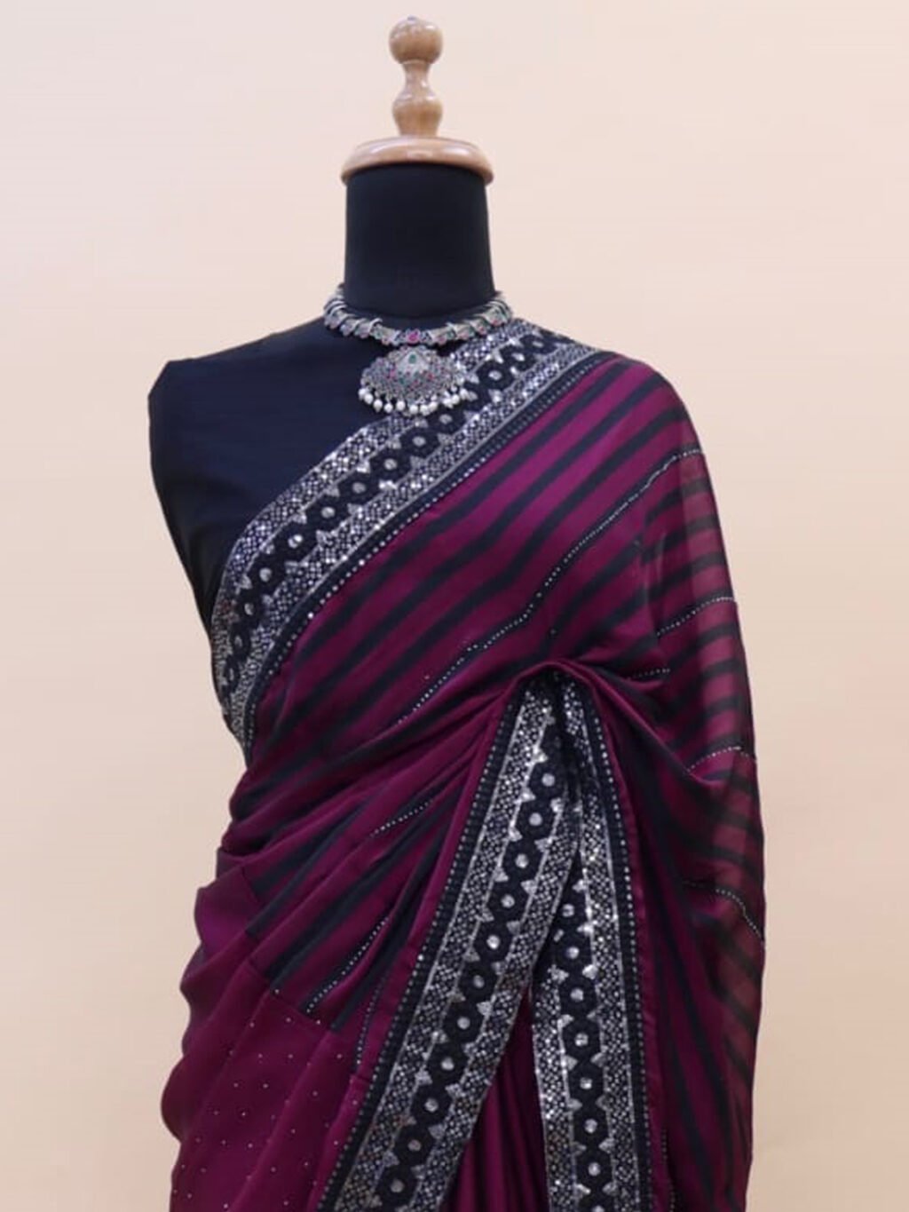 showcasing the beauty and craftsmanship of Traditional Saree.