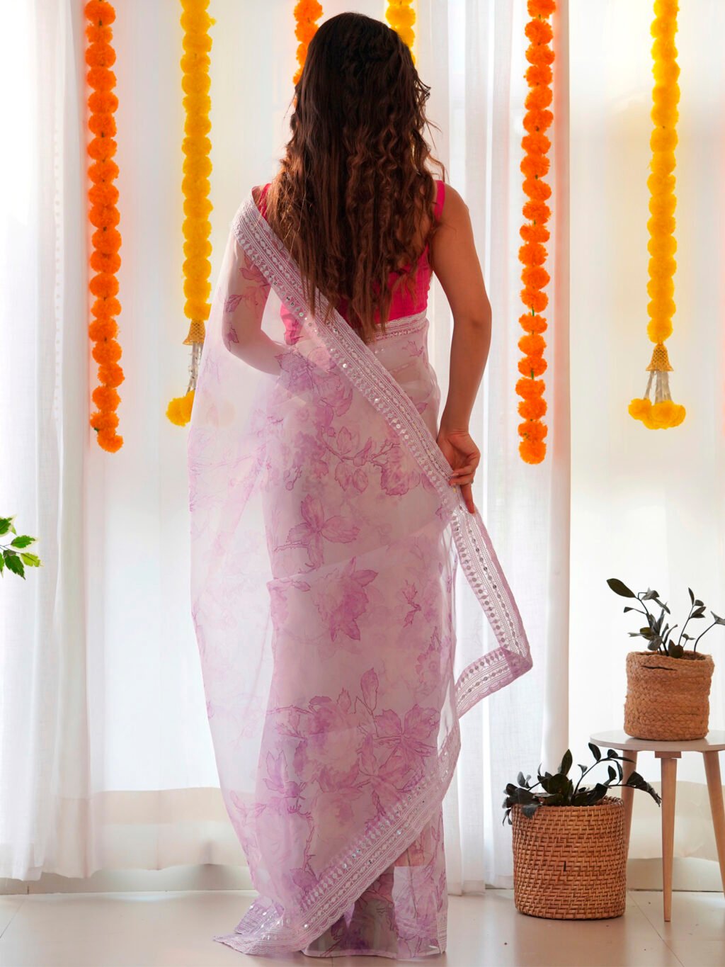 showcasing the beauty and craftsmanship of Traditional Saree.