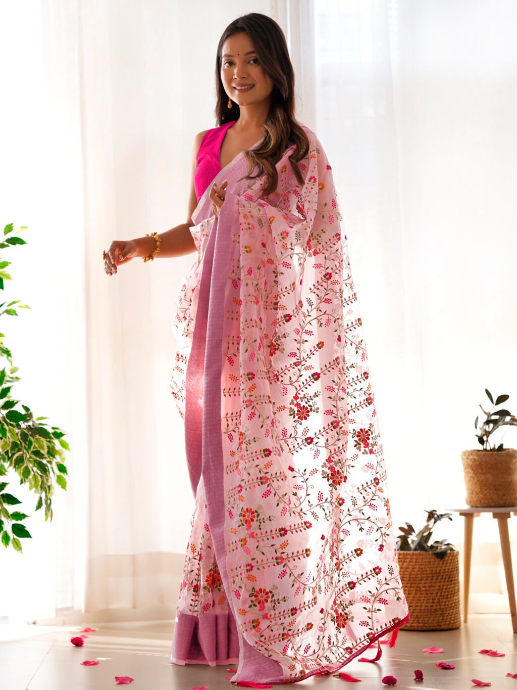 showcasing the beauty and craftsmanship of Traditional Saree.