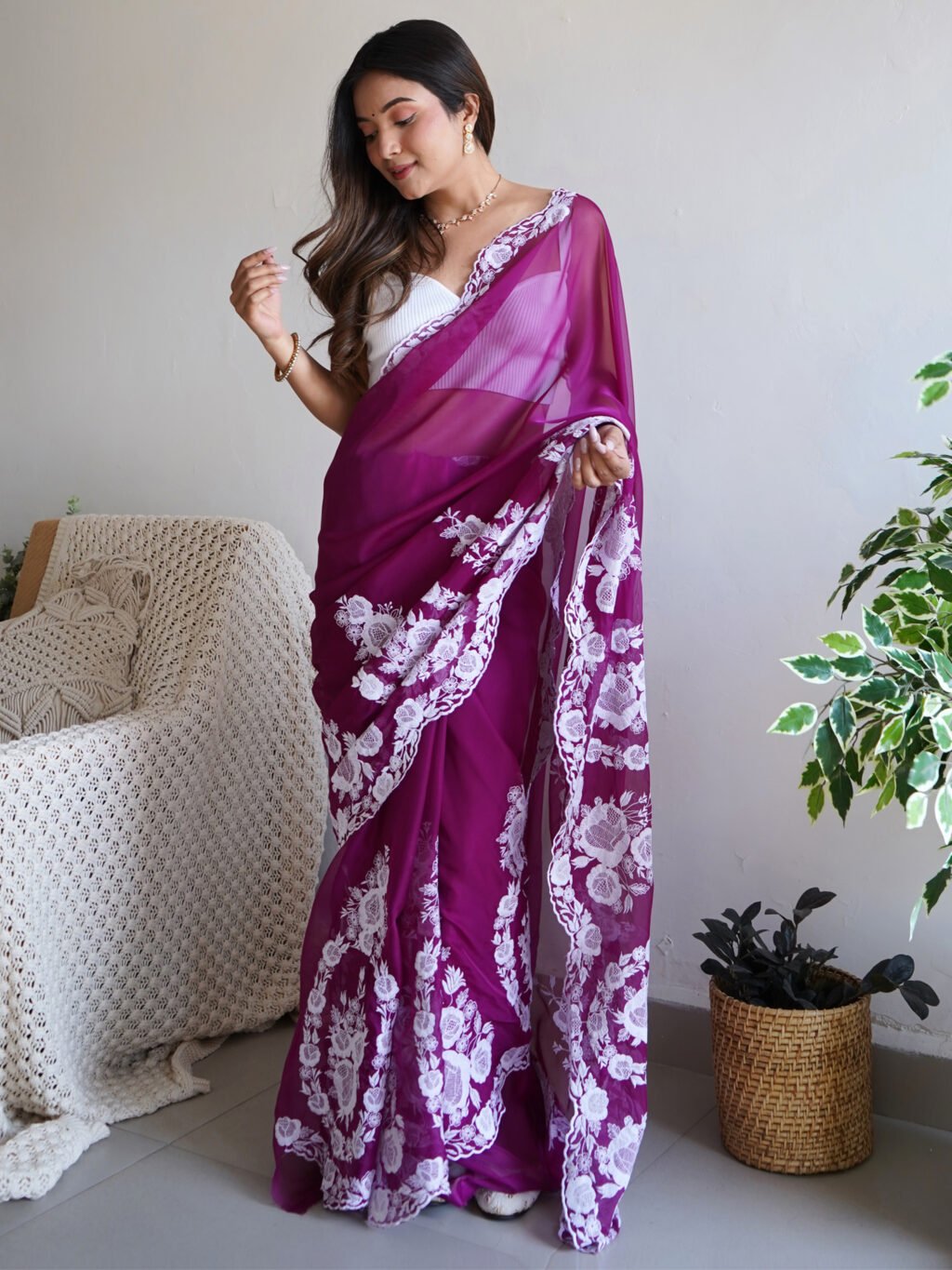 showcasing the beauty and craftsmanship of Festive Saree.