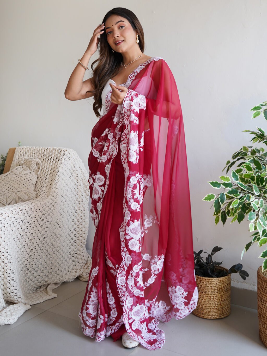 showcasing the beauty and craftsmanship of Traditional Saree.