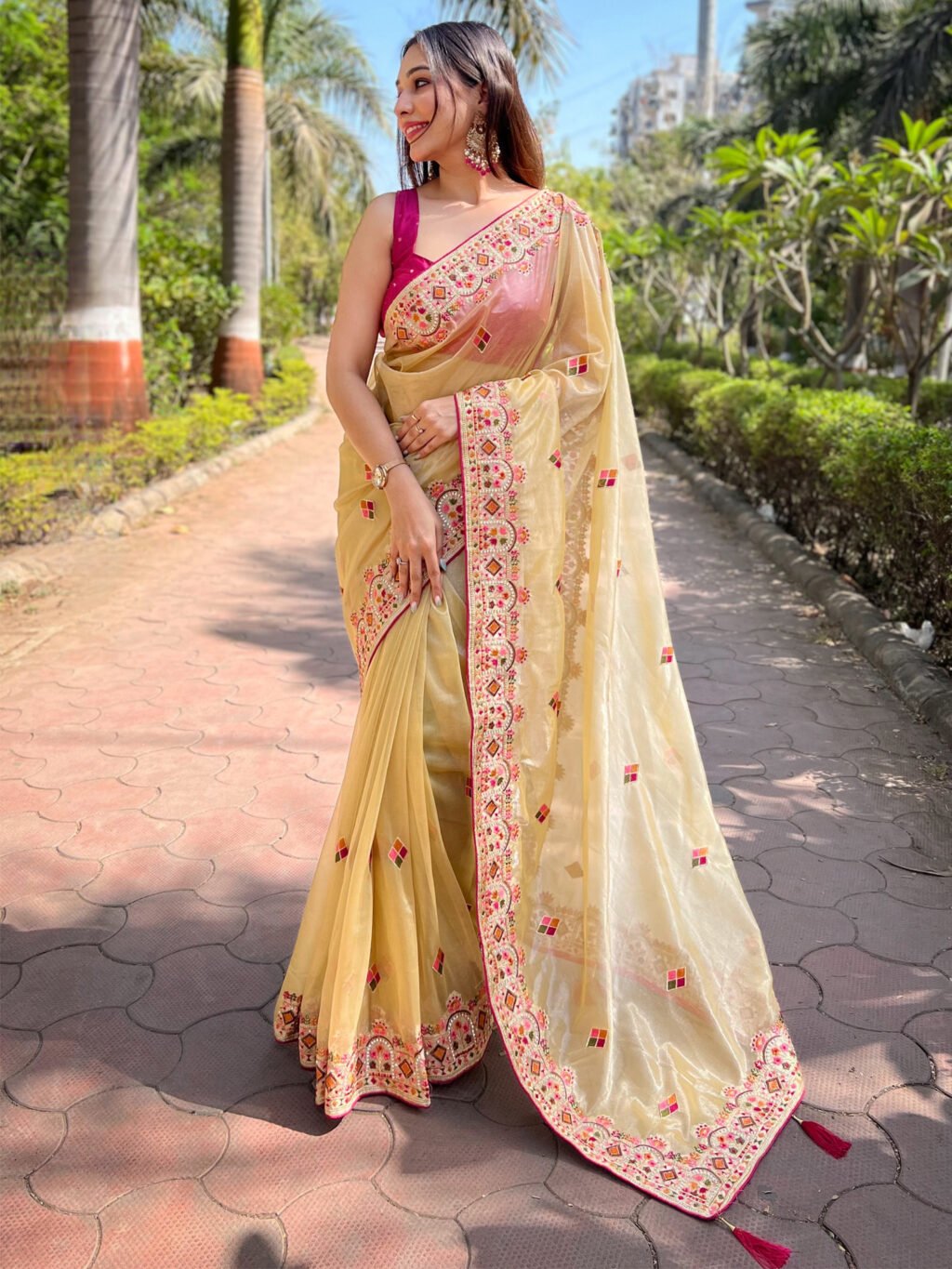 Image of Yellow Saree