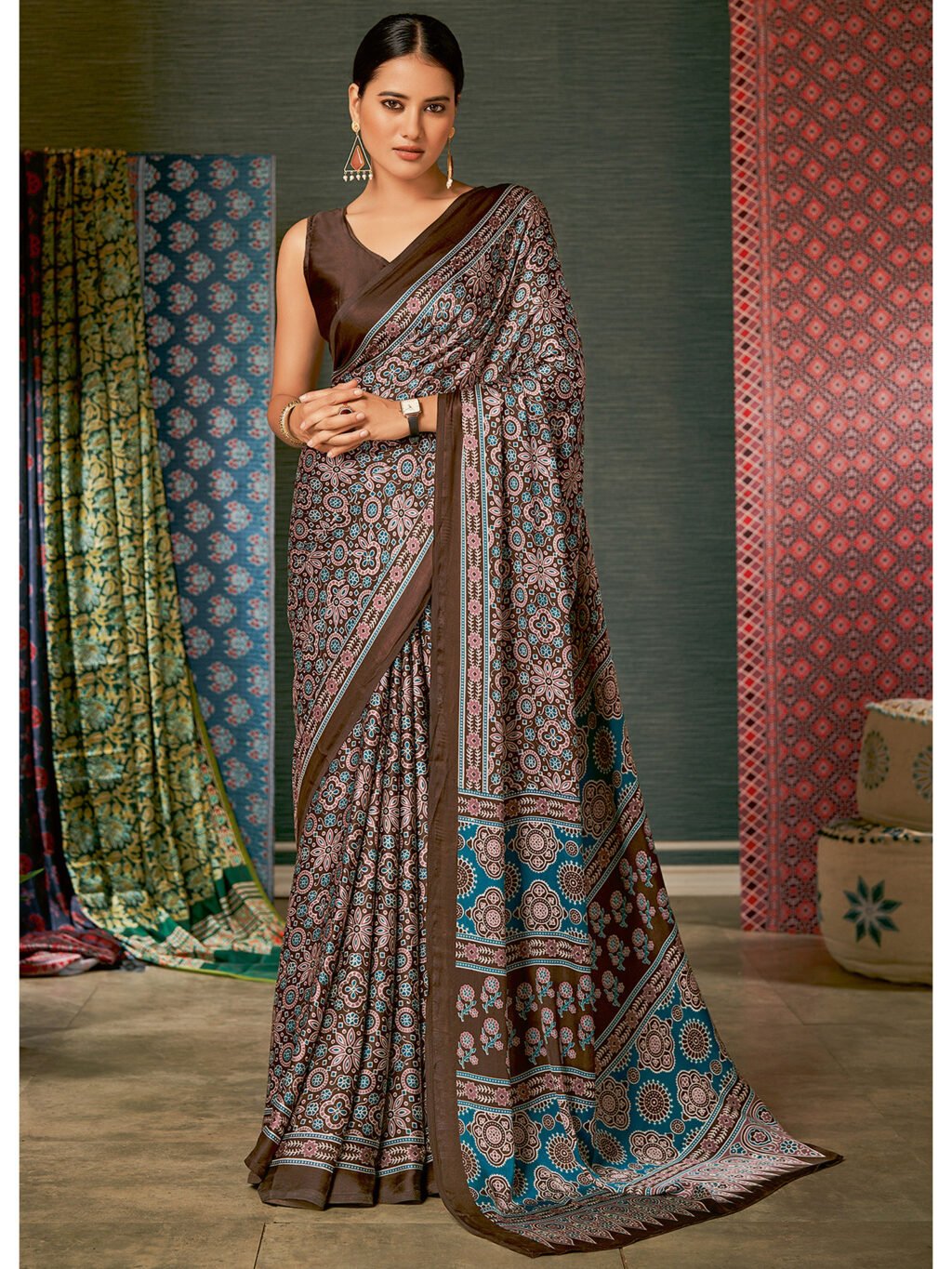 Image of Brown Saree