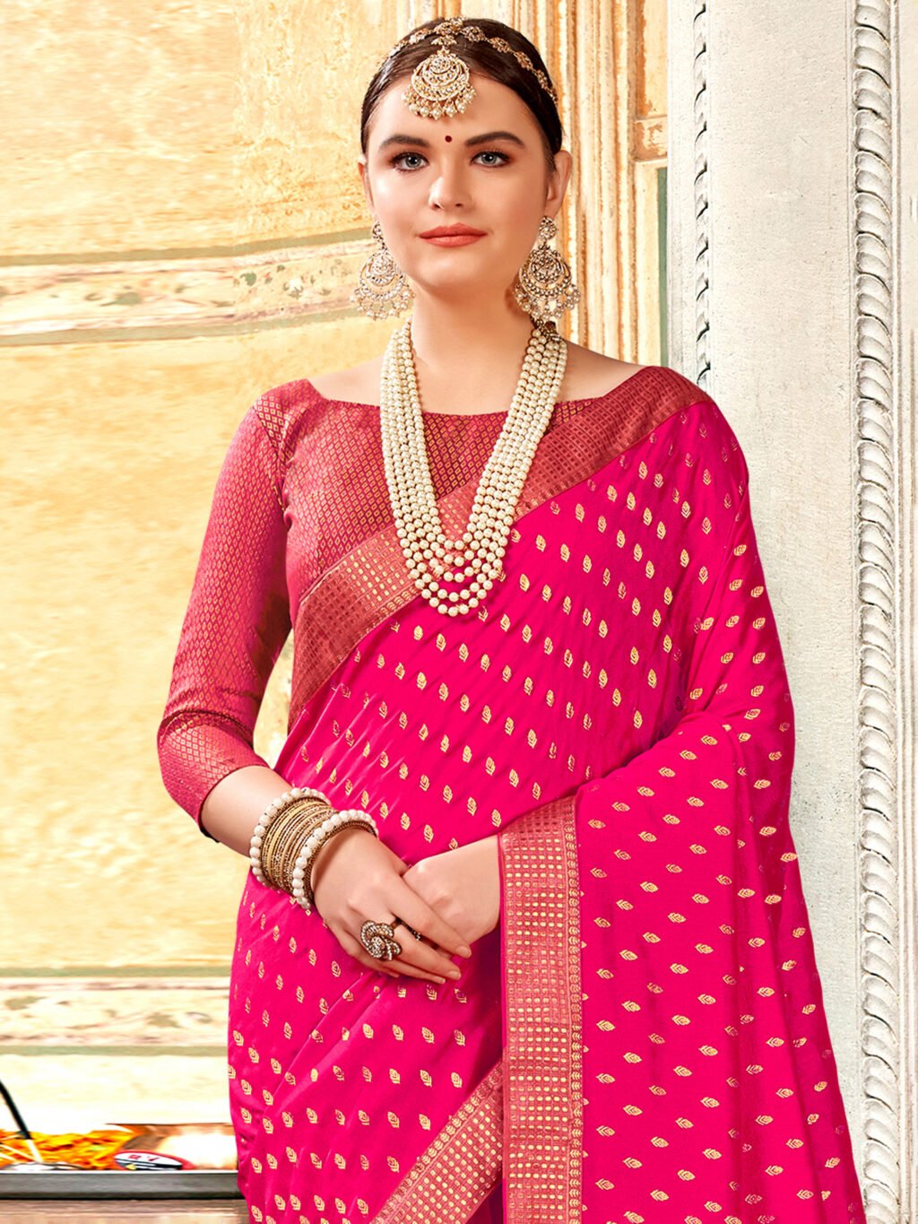showcasing the beauty and craftsmanship of Party Wear Saree.