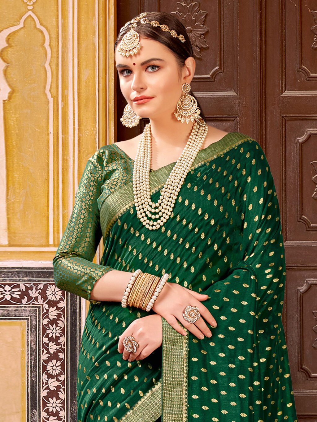 showcasing the beauty and craftsmanship of Festive Saree.
