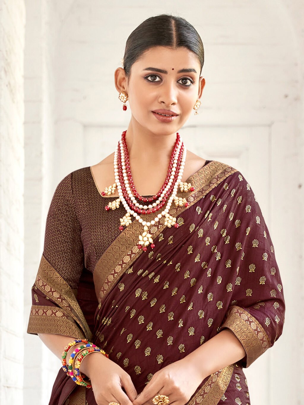 showcasing the beauty and craftsmanship of Silk Saree.