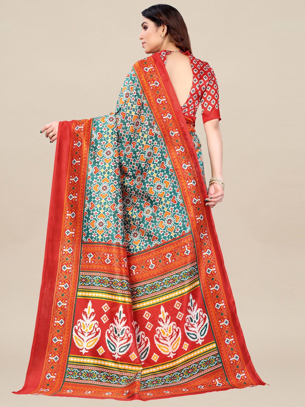 showcasing the beauty and craftsmanship of Festive Saree.