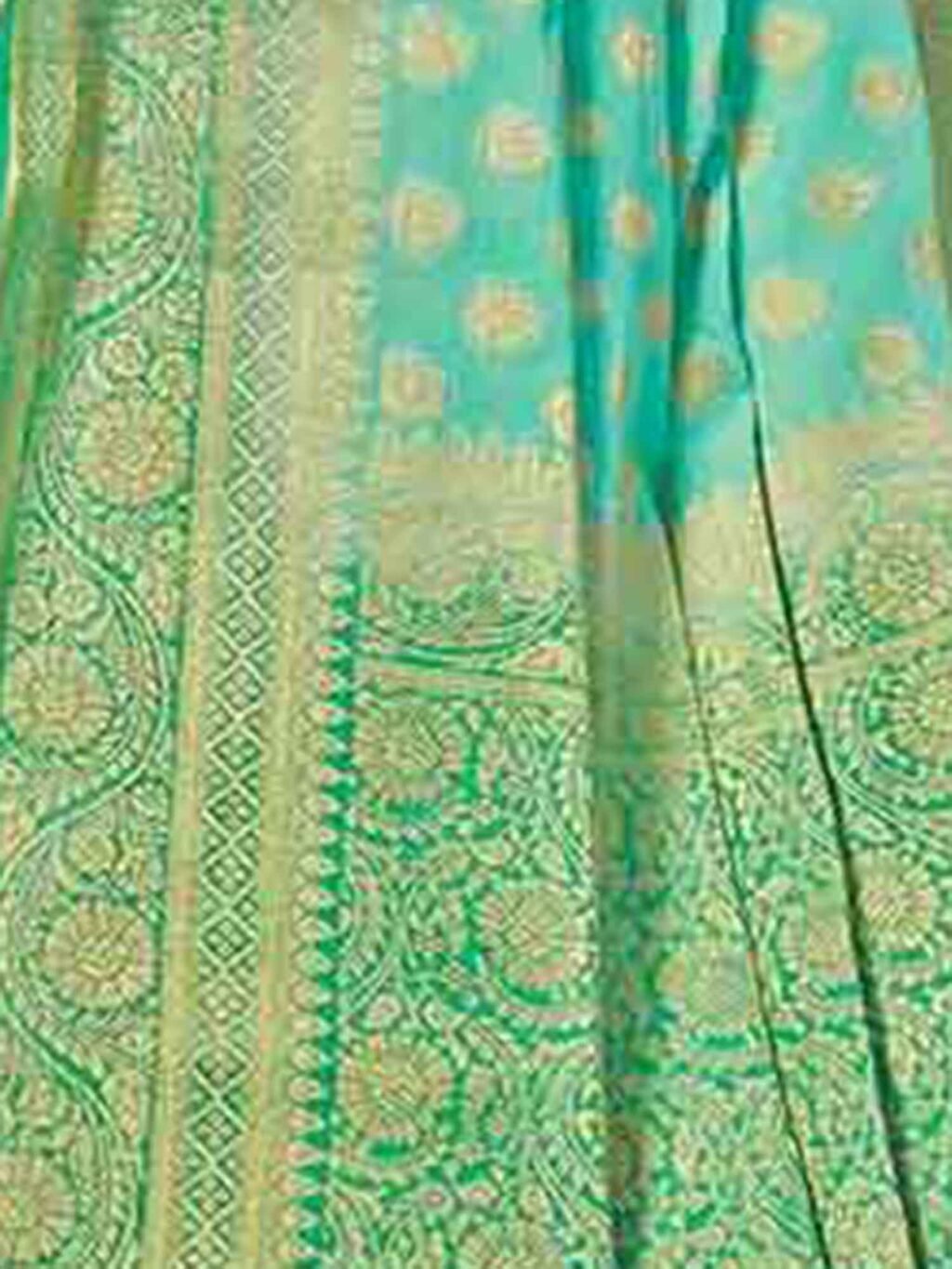 Sea Green Georgette Saree - Image 3
