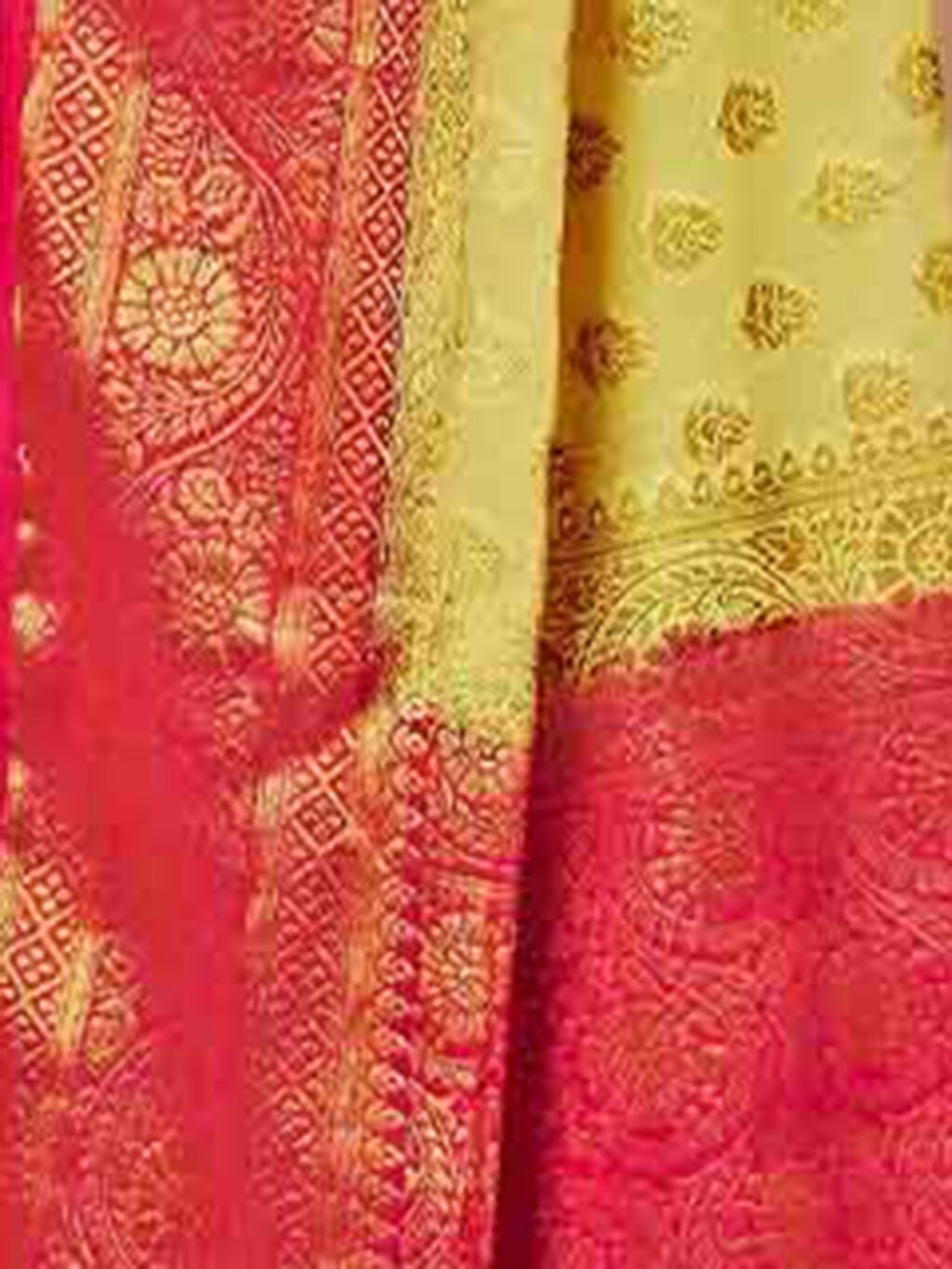 Yellow Georgette Saree - Image 4