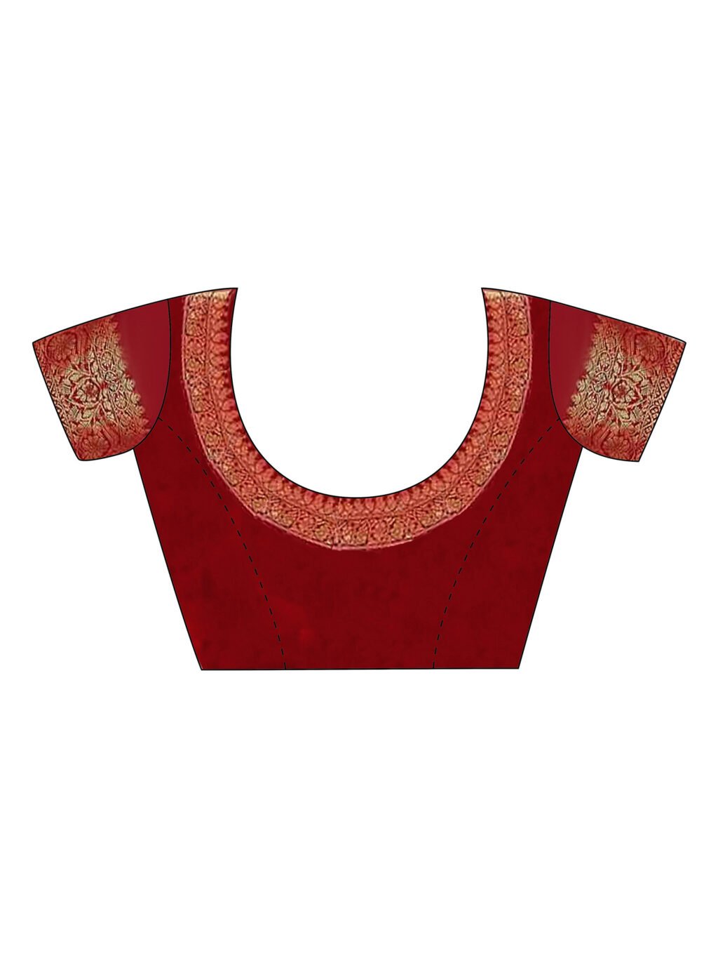 Orange Georgette Saree - Image 3