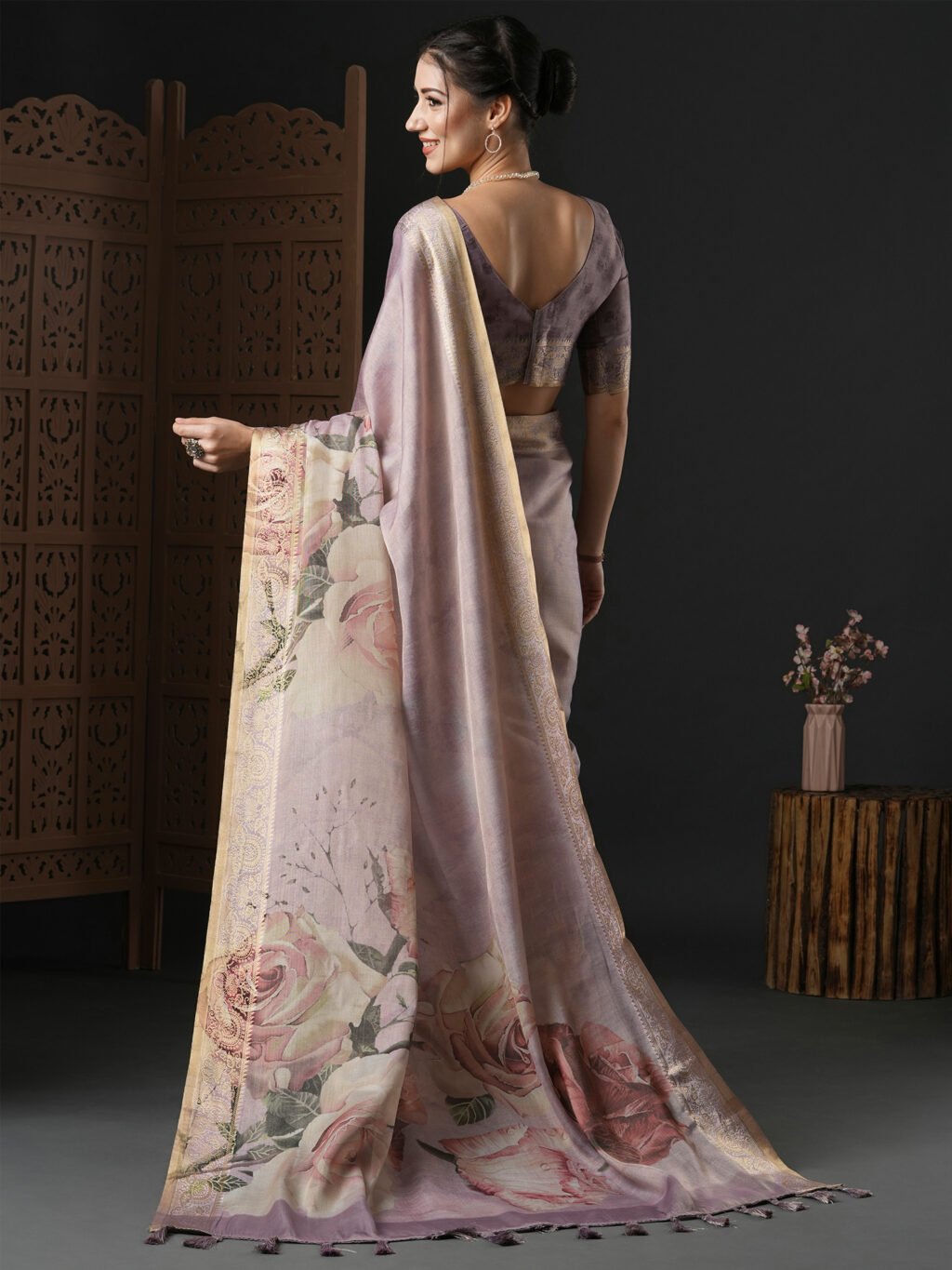 showcasing the beauty and craftsmanship of Festive Saree.