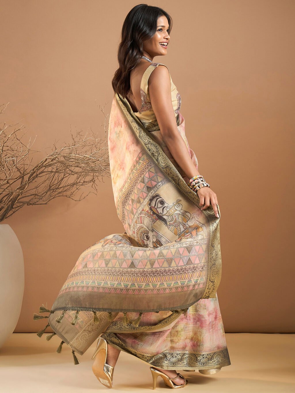 showcasing the beauty and craftsmanship of Traditional Saree.